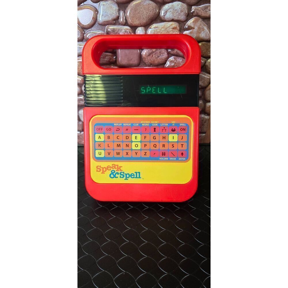 Speak & Spell Handheld Electronic Learning Game System Retro Kahootz Toy #B14